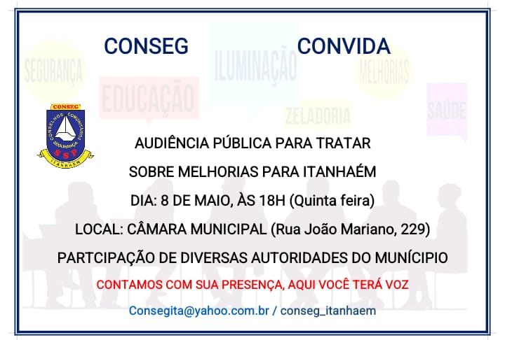 CONSEG - Conselho Comunitário de Segurança