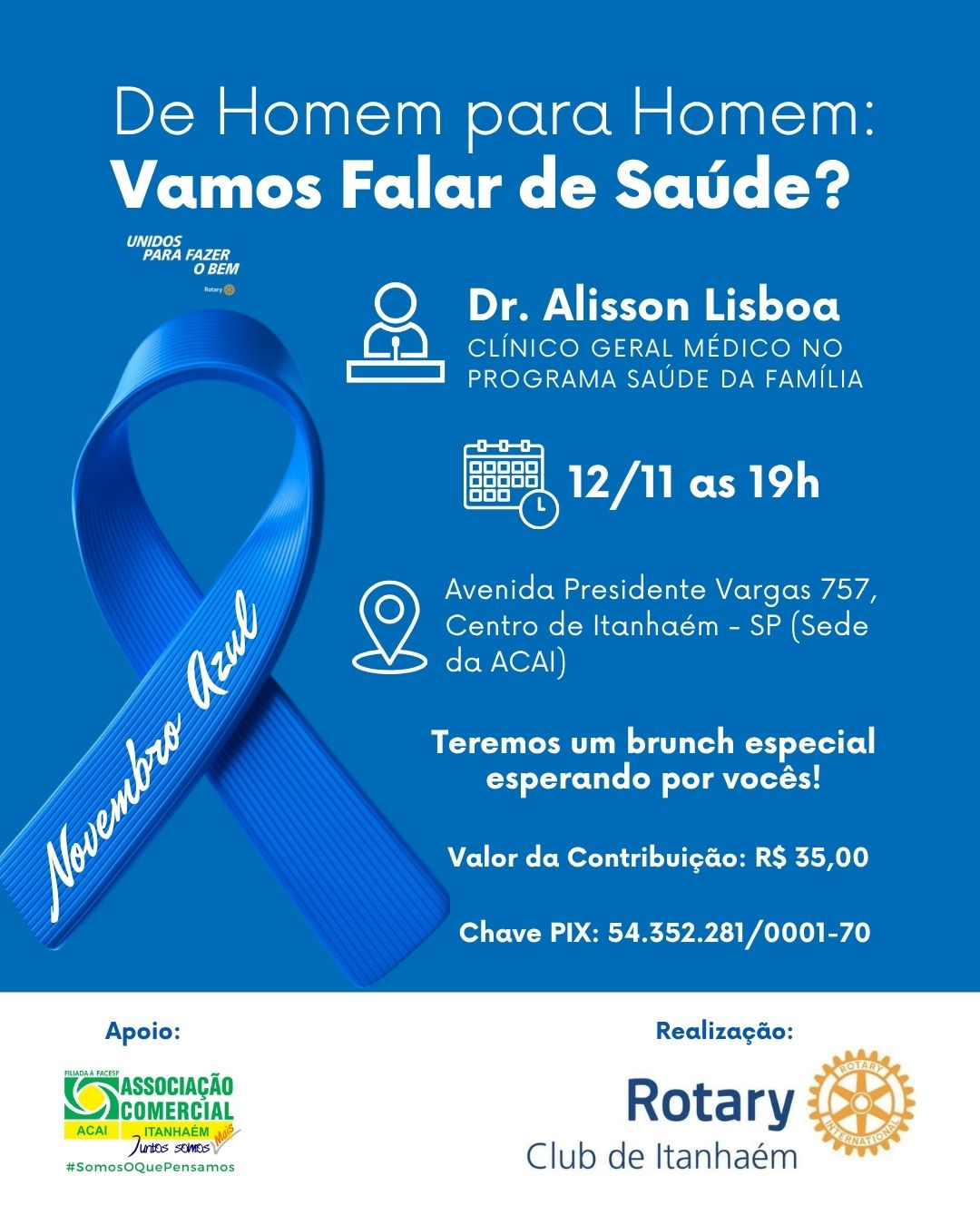 De homem para homem: Vamos falar de saúde?