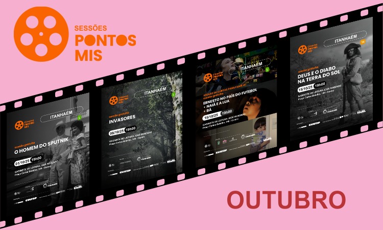 Sessões de Cinema do Pontos Mis para Outubro