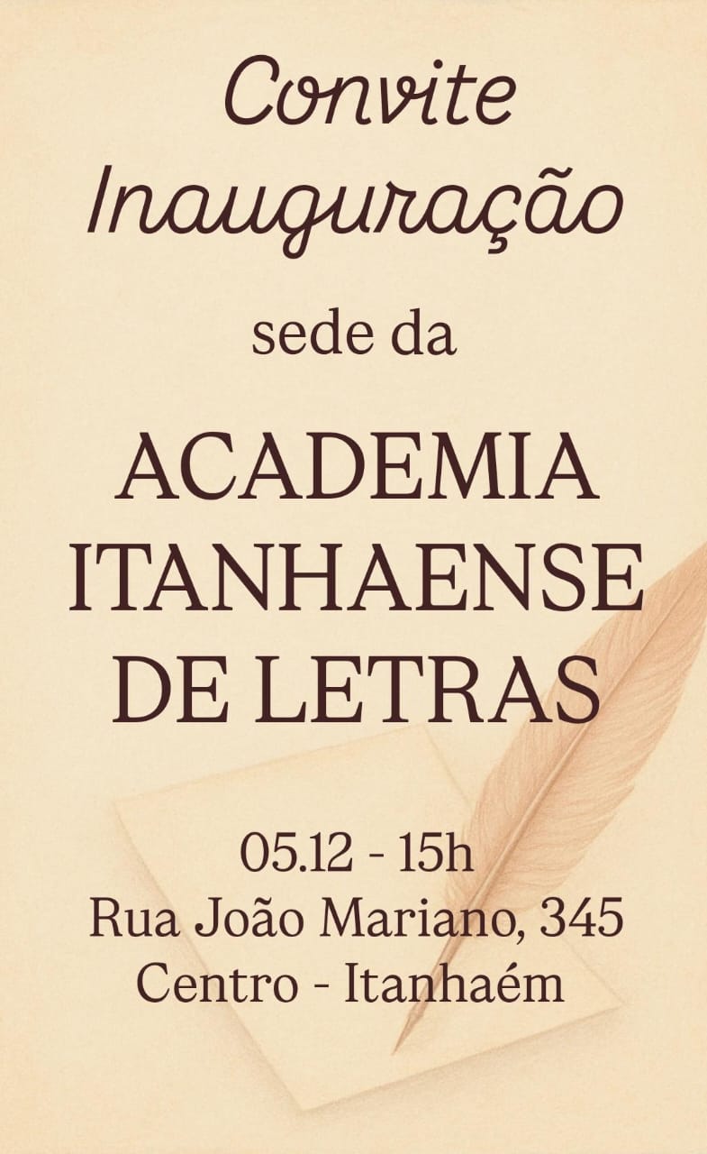 Inauguração da sede da Academia Itanhaense de Letras