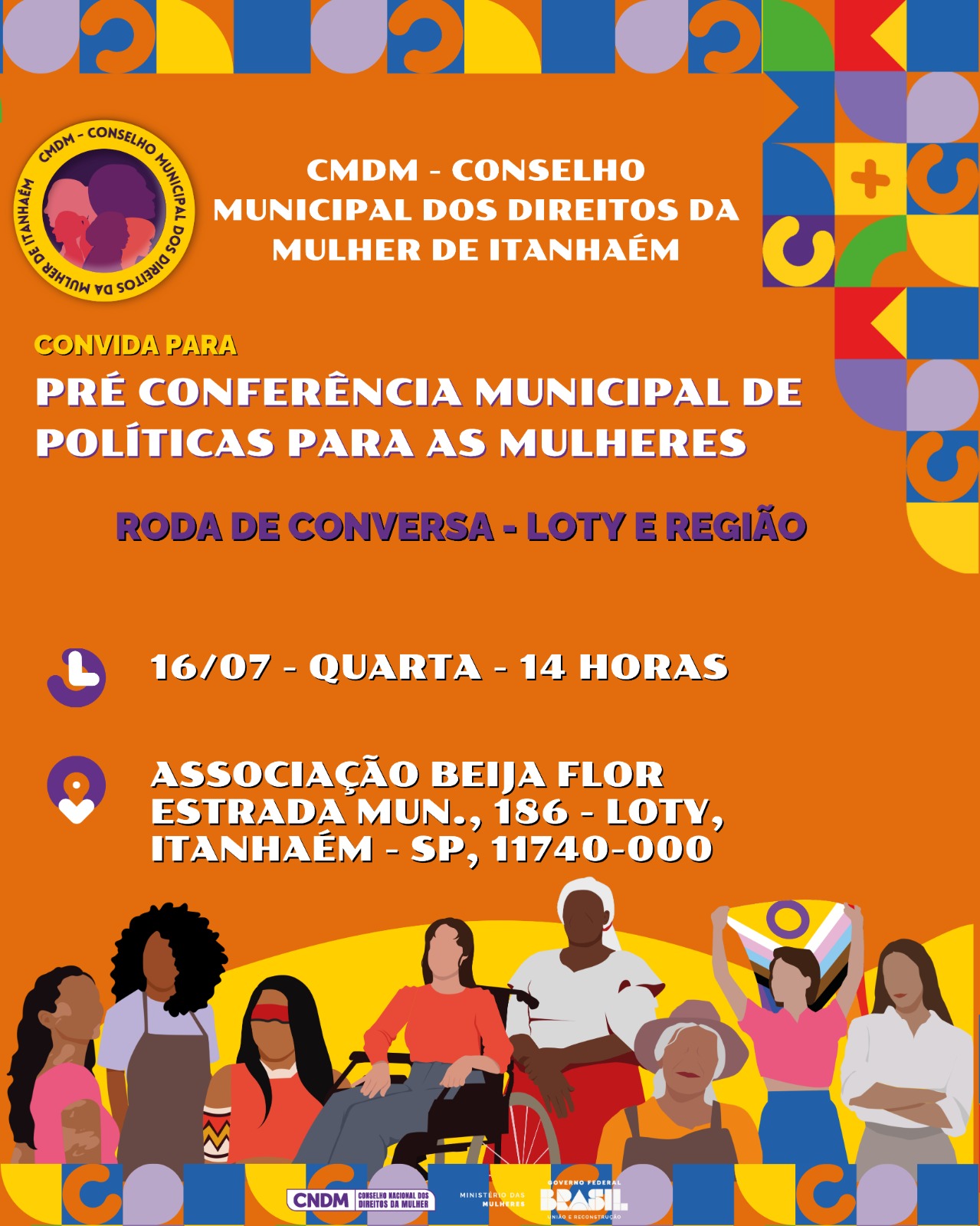Pré Conferência Municipal de politicas para as mulheres - Loty e Região
