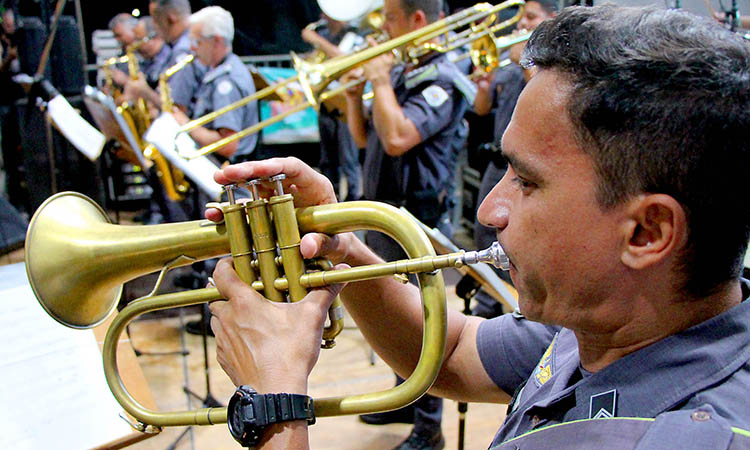 Corpo Musical da Polícia Militar realiza apresentação neste sábado (31)