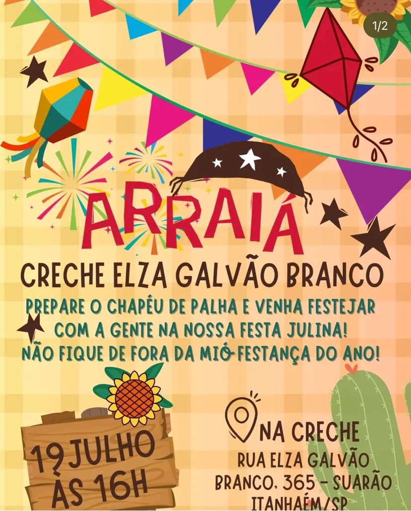 Arraiá Creche Elza Galvão Branco