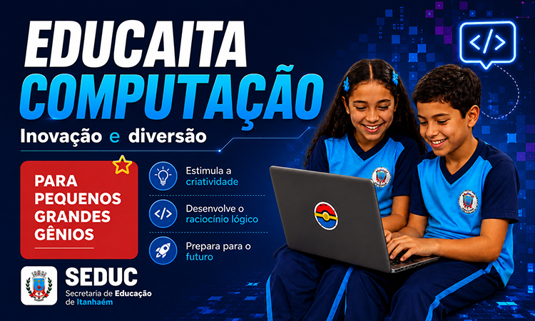Educação de Itanhaém lança plataforma “Educaita Computação” e transforma aprendizado em experiência criativa